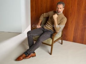 Blauw geruite broek Mason's