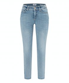 Blauwe jeans damesbroek model Piper short Cambio