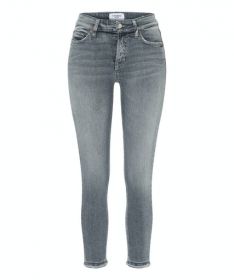 Grijze jeans damesbroek model Paris cropped Cambio