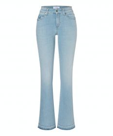 Blauwe jeans damesbroek model Paris flared Cambio