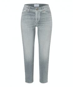 Grijze damesbroek jeans model Piper short Cambio