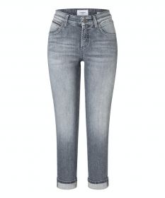 Grijze jeans damesbroek model Pina short Cambio