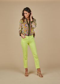 Lime broek model Suzy Raffaello Rossi