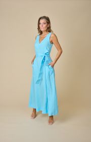 Turquoise lang kleed Rosso 35