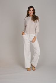 Beige pull met pofmouwen Herzen'S angelegenheit