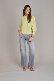 Lime pull met pofmouwen Herzen'S angelegenheit