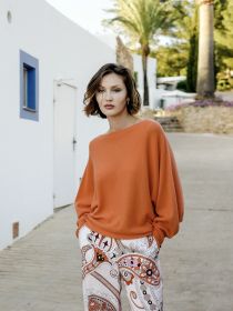 Oranje pull met vlindermouw Herzen'S angelegenheit