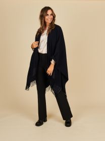 Marine cape met zilveren boord Peserico
