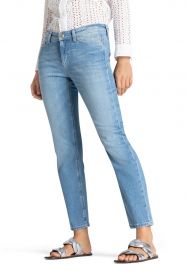 Blauwe jeans model Piper cropped Cambio