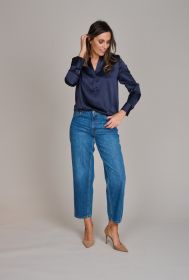 Marine V-hals bloes Herzen'S angelegenheit