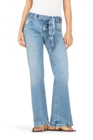 Blauwe jeans model Tess wide leg Cambio