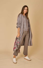 Taupe broek Luisa Cerano