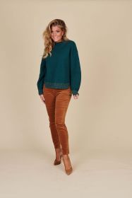 Bruine broek in velours Marc Cain