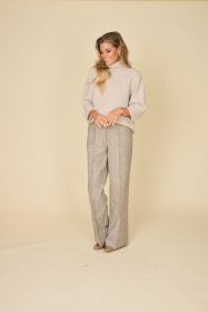 Taupe geruite broek Spoon