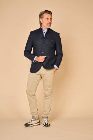 Blauwe blazer Luis Trenker