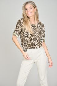 T-shirt met dierenprint Marc Cain