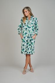 Groen hemdkleed met 'bollen' Rosso 35