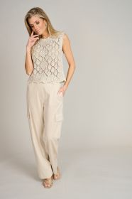 Beige debardeur D. Exterior