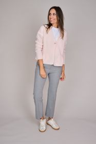 Roze gilet met knop met steentjes Herzen'S angelegenheit