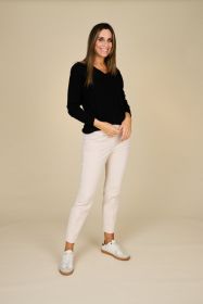 Zwarte V-hals pull Herzen'S angelegenheit