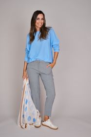 Blauwe oversized pull met vlindermouw Herzen'S angelegenheit