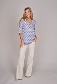 Lila T-shirt met print Marc Cain