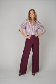 Bordeaux broek met elastiek achteraan Riani