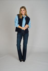 Marine mouwloze vest Des Petits Hauts