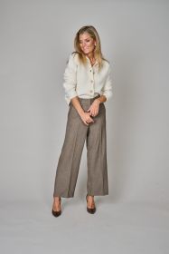 Ecru vest met zilverdraad Anneclaire