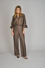 Bruine wijde broek Riani