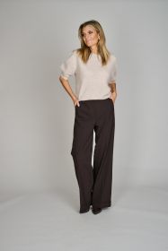Beige harige pull met korte mouw Herzen'S angelegenheit