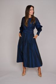 Marine rok in tafta Rosso 35