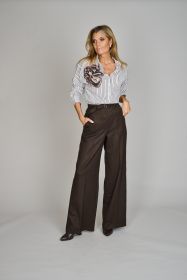 Bruine broek model Anais Raffaello Rossi