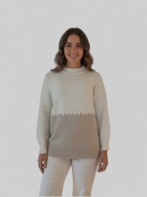 Ecru/ beige pull Blubianco
