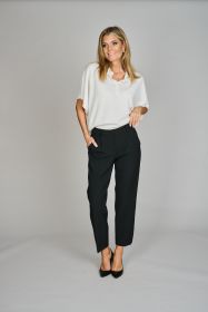 ecru pull met polokraag Due Amanti