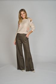 Beige pull met bloemen Due Amanti