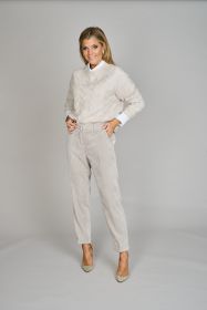 Ecru pull met kabel Hemisphere