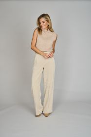 Beige harige debardeur D.Exterior