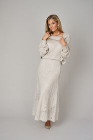 Mastic tricot rok met gaatjes D.Exterior
