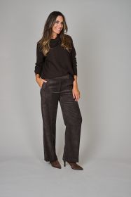 Bruine pull met losse kraag D.Exterior