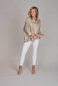Taupe oversized bloes Herzen'S angelegenheit