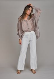 Taupe bloes met pailletten Riani