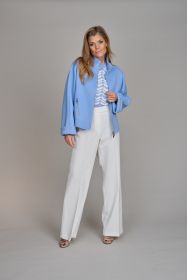 Ecru broek met zakken vooraan Riani