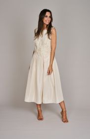 Mastic lang kleed met kant Linea Raffaelli