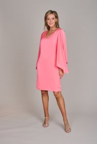Roze kleed met speciale mouwen Linea Raffaelli