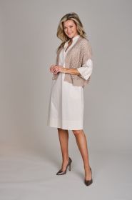 Beige gehaakte gilet Peserico