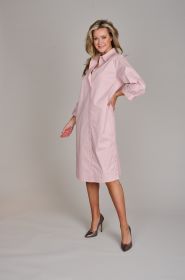Roze hemdkleed met knopen op de zijkant Peserico