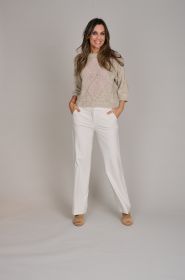 Beige pull met ruit Peserico