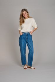 Ecru pull met korte mouw Lalotti