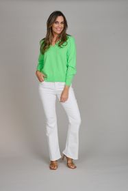 Groene V-hals pull Lalotti